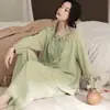Pijama de algodón de doble capa con tacto de nube para mujer, 190 g, venta al por mayor, nuevo conjunto casual de dos piezas para el hogar, estilo pullover, corte holgado