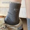 Calcetines Bordados para Mujer, Algodón Absorbente de Sudor, Transpirables, Elásticos de Media Pantorrilla, Amigables con la Piel, Cómodos, Resistentes al Desgaste, Anti-Pilling Calcetas Zhuji