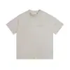 Marca de Moda Transfronteiriça High Street Americana Linha Secundária Fog Estampa de Letra Ess Camiseta Casual de Manga Curta para Homens e Mulheres