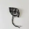Gorro coreano para bebé Yipan Otoño e Invierno Estilo Nuevo Estilo Coreano Cuadros Lolita Infantil Pequeño Gorro de Palacio Gorro con Protección para Orejas de Bebé