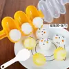 Forma de bolo macia de pata de gato, forma de cubo de gelo para suplemento alimentar de bebê, forma de bolo cozido no vapor para bebê de grau alimentício, ferramenta de silicone para assar