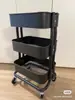 Tubo Espesado Diámetro 22mm Carrito Cocina Frutas y Verduras Estante de Almacenamiento Sala de Estar Estante de Almacenamiento de Snacks Dormitorio