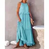 2023 Novo Verão Feminino Novo Elegante Longo Comprimento do Chão Saia Bolo Saia Vestido Saia