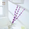 Flores de hilo de punto hechas a mano de lavanda transfronterizas producto terminado Regalo para el Día del Maestro Ramo hecho a mano DIY en stock venta al por mayor