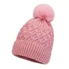 Gorros de Lana Chenilla Nuevos de Invierno al por Mayor para Mujer Calientes Forrados de Polar Modernos de Punto para Mujer Gorros de Ciclismo Pullover