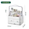 Em Estoque [Personalizável] Caixa Organizadora de Cosméticos de Mesa à Prova de Poeira com Tampa e Gaveta Cesta de Armazenamento de Produtos para Skincare Máscara
