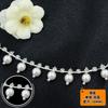Cadena de diamantes de imitación de agua, accesorios de ropa, pulseras, vestido de novia, cadena de perlas mixtas, cadena de garras, diamantes de imitación