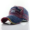 Seleção Abrangente de Bonés de Baseball Vintage para Mulheres, Bonés de Baseball Lavados Populares 96 com Bordas Desfiadas, Chapéus de Novo Estilo, Chapéus de Sol para Homens