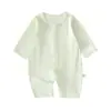 Ropa de una pieza de verano ultradelgada para bebés y niños pequeños, ropa con aire acondicionado, mameluco de dormir transpirable de manga larga para recién nacidos