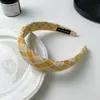 Diadema de cuadros coreana para primavera y verano, tocado dulce estilo Mori para mujer, diadema de esponja con calavera, pasador de pelo de red para presión