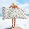 Toalla de playa de microfibra impresión secado rápido toalla de baño para natación toalla de playa para perro personalizada comercio exterior