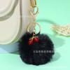 Lindo Chaveiro de Pom-Pom de Cereja para Meninas, Pingente de Pelúcia de Coelho Rex, Pingente de Chave de Bolsa, Presente Decorativo para Melhor Amiga