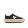 Zapatos de Entrenamiento Moral con Suela Gruesa Estampado de Leopardo para Mujer 2025 Otoño e Invierno Nuevos Versátiles Retro Estrella Zapatos Sucios Casuales Deportivos Desgastados