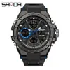 Reloj Deportivo Sanda para Hombres y Adolescentes Reloj Multifuncional para Estudiantes Resistente al Agua Esfera Grande Reloj Electrónico Venta Directa de Fábrica