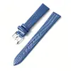 Pulseira de Couro com Padrão de Lagarto, Macia, Delicada, À Prova d'Água e Suor, Pulseira de Relógio Ultrafina Adequada para Cubos de Açúcar Pequenos, Relógios Verdes Pequenos e Mosquitinho