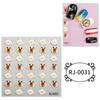 Zhengxiang Transfronteiriço 2023 Adesivos para Nail Art Embossados 5D Desenho Animado Cyber Vermelho Amor DIY Adesivos de Unha Infantis Personalizados Atacado