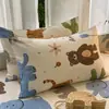 Un Par de Fundas de Almohada de Algodón con Dibujos 48X74 Fundas de Almohada Domésticas para Niños Funda Protectora de Almohada Individual para Dormitorio