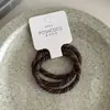 3 Peças~ Scrunchies Versáteis de Alta Elasticidade Estilo Japonês de Sarja de Qualidade Que Não Danificam o Cabelo, Adequados para Rabos de Cavalo e Coques, Acessórios de Cabelo