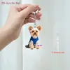 Novo Acrílico Plano Azul Colete Cachorrinho Pingente de Carro Decoração de Casa Pingente Transfronteiriço