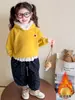 Traje de Niña Otoño e Invierno Terciopelo Engrosado Sudadera con Capucha Conjunto de Dos Piezas 2025 Nuevo Ropa de Invierno para Niñas Bebés