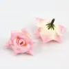 Flores de Rosa Artificiales Pequeñas con Borde Rizado de Venta Caliente Primavera y Verano para Flores de Pasador DIY, Decoración del Hogar, Arreglos Florales, Centros de Mesa, Flores de Seda