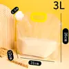 Bolsa com Bico Auto-Suportante para Cerveja, Bolsa Espessa para Embalagem de Cerveja Fresca e de Barril, Bolsa Portátil Universal para Levar Cerveja de Barril
