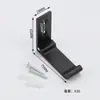Aleación de Aluminio Gancho para Ropa Doméstico Sin Taladro Gancho Sólido Multifuncional Oculto en Pared Gancho Único Gancho Plegable Gancho Invisible