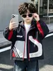 Chaqueta cortavientos de primavera y otoño para niños, estilo coreano, moderna y elegante, chaqueta tipo cárdigan, para niños pequeños y medianos, exportación transfronteriza