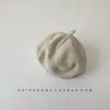 Gorro de Bebé de Otoño Boina Coreana Gorro Tejido Fino Transpirable Gorro de Lana Lindo para Niñas Gorro de Pintor para Bebé Niño