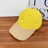 Gorra de Béisbol Bordada con Bloques de Color para Mujer, Versión Coreana de Verano, Versátil, de Secado Rápido, Delgada, Transpirable, Gorra con Visera para Proteger del Sol, Sombrero de Ala Ancha