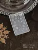 Molde de Silicona para Uñas con Diseño de Copo de Nieve Navideño 3D Gel UV DIY Decoración de Uñas Portátil Molde para Tallado Venta al por Mayor