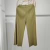 Qualidade de Balcão Novo Outono, Primavera e Verão 2024 Três Estações Elegante Plissado Elegante Roupa de Trabalho Versátil Casual Solto Calça de Perna Larga