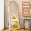 Espejo de Vestir de Moda para Dormitorio del Hogar, Espejo de Pie de Lujo para Niñas, Espejo Irregular de Cuerpo Entero Estilo Ins Ondulado