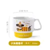 Taza Cerámica Apilable con Lindo Diseño de Perro Salchicha de Dibujos Animados, Alto Valor Estético, Taza para Café de Desayuno, Regalo con Logo Personalizable