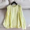 Primavera de 2026 Novo Estilo Chinês Jaqueta Protetora do Sol Blusa de Renda Acabamento Camisa Curta para Mulheres Atacado H05FT8620