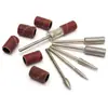 Fornecimento de fábrica 6pc cabeça de moagem de unhas de diamante galvanizado haste de moagem de unhas cabeça de moagem mista 6 cabeça de moagem de unhas
