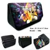 Fairy Tail Anime Periférico Estuche para Estudiante Lona de Dibujos Animados Doble Capa Cremallera Estuche para Lápices Cartera
