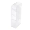 Caixa Organizadora XY de Mesa Fosca com Encaixe Oblíquo Multifuncional Simples Transparente para Canetas Papelaria Pincéis de Maquiagem Caixa de Armazenamento para Batom