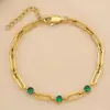 Pulsera de Moda para el Día a Día con Diseño de Nicho, Minimalista y Versátil, Pulsera de Acero de Titanio con Circonitas Estilo Clip de Papel, Pulsera de Estilo Creativo