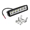 Luz de Trabajo Led para Coche y Motocicleta, Fila Única de 6 LEDs de 18W, Chip LED Epistar, Luz Modificada para Vehículo Todoterreno, Foco