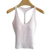 Estilo Hot Girl Camiseta Regata com Sutiã Integrado e Bojos, Top Tubo Feminino para Usar por Cima