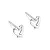 Pendientes de Corazón Hueco para Mujer, Pendientes Simples, Ligeros, de Lujo y de Gama Alta con Forma de Corazón para Mujer, Pendientes Coreanos de Nicho para Mujer, Fabricantes Mayoristas
