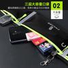 Bolsa de Cintura com Zíper e Três Bolsos para Fitness ao Ar Livre, Corrida, Ciclismo, À Prova de Suor, À Prova de Umidade, Armazenamento Portátil, Bolsa Impermeável para Celular