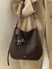 Bolso cruzado de gran capacidad para mujer, de alta gama, estilo Maillard, de una sola compartimento, para llevar en la axila o cruzado, Tote transfronterizo, Nuevo para Otoño e Invierno 2025