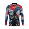 Camisetas de boxeo de manga corta de MMA para combate transfronterizo de Amazon, trajes de sanda de combate, camisetas deportivas para correr, de secado rápido y transpirables.