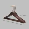 Percha de madera maciza con barra para hoteles, casas de huéspedes y tiendas de ropa, especializada para trajes y abrigos, percha ancha para hombros que no deja marcas