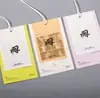 Etiquetas de Roupas Masculinas da Moda, Papel Especial, Tags de Pendurar de Alta Qualidade, Etiquetas de Marca de Roupas, Tags de Pendurar com Logo Fosco, Hot Stamping Personalizado