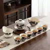 Año del Caballo Regalo de Año Nuevo Juego de Té Kung Fu Hogar Cerámica de Gama Alta Tapa de Té Tazón Tetera Taza de Té Caja de Regalo