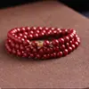 Pulseira Original de Cinábrio Puro Areia Dourada Roxa Genuína Areia Vermelha Imperial Anel Liso Pulseira da Sorte Pulseira Feminina Genuína Lote Solto