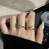 Anel de coração de zircônia cúbica em cores de doce, doce e fresco, para mulheres, estilo novo, colorido, com pequenos diamantes, leve, luxuoso, versátil para o dia a dia, anel aberto ajustável